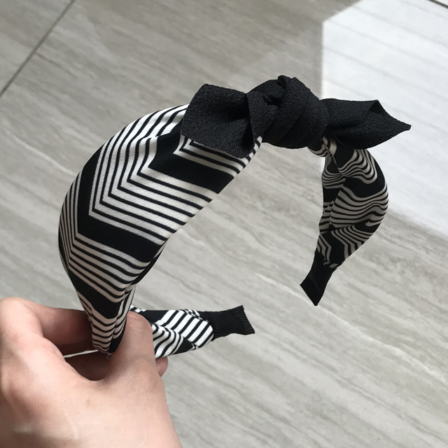 Flower Ribbon Stripe Bandana Hair Band Turban Head