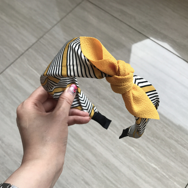 Flower Ribbon Stripe Bandana Hair Band Turban Head