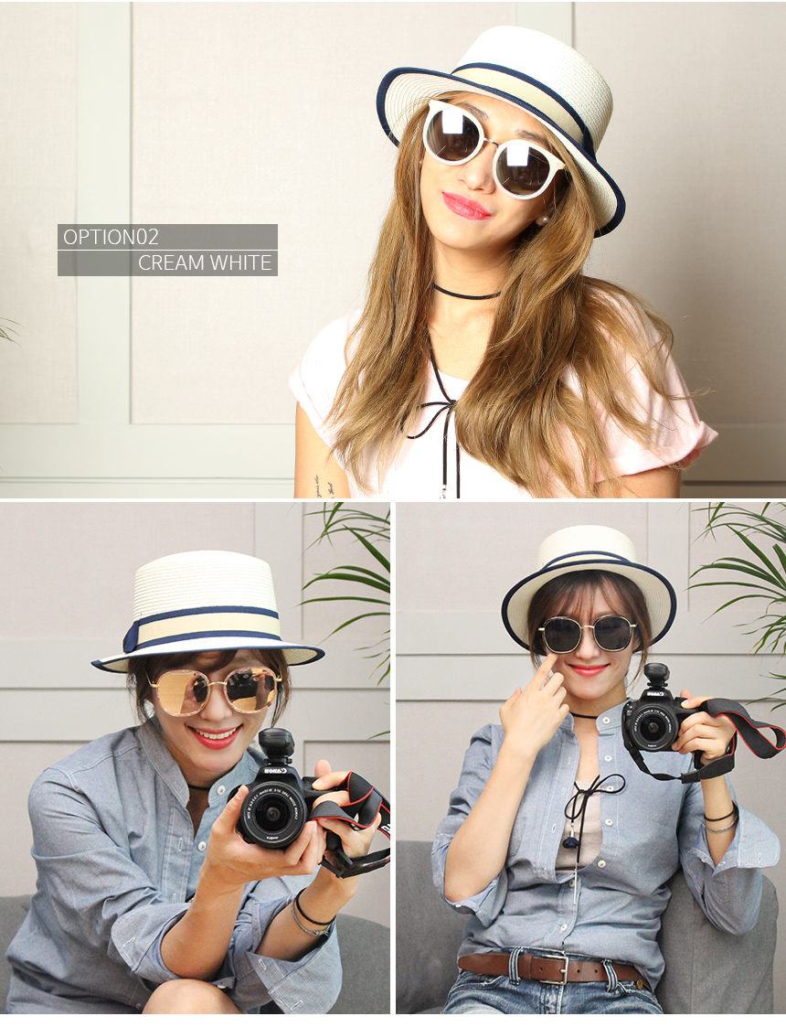 New Women's Hat Classic Raffia Panama Fedora Ha