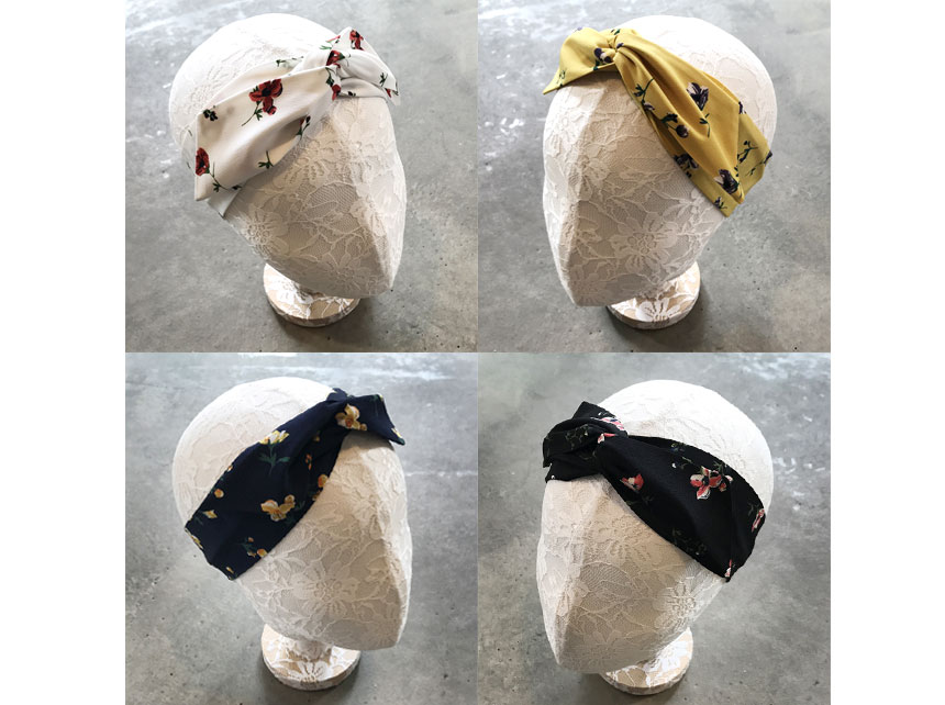 New 42 species Striped wire Bandana Hair band Head