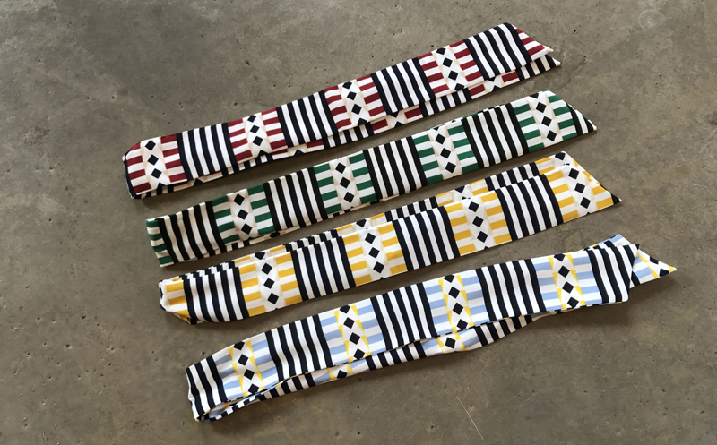 New 42 species Striped wire Bandana Hair band Head