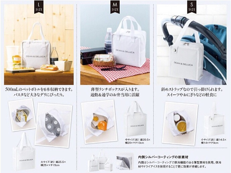 White Insulation Bag Three Glows August issue Appe