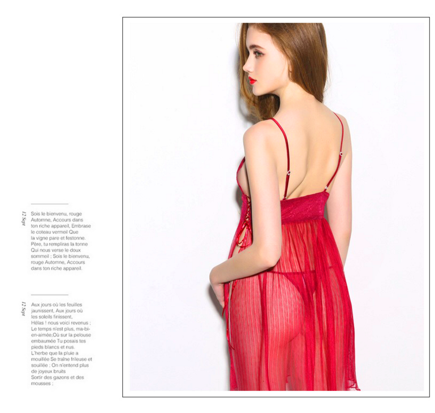 NEW SEXY LINGERIE Pure Red Sexy Sleep Event Linger