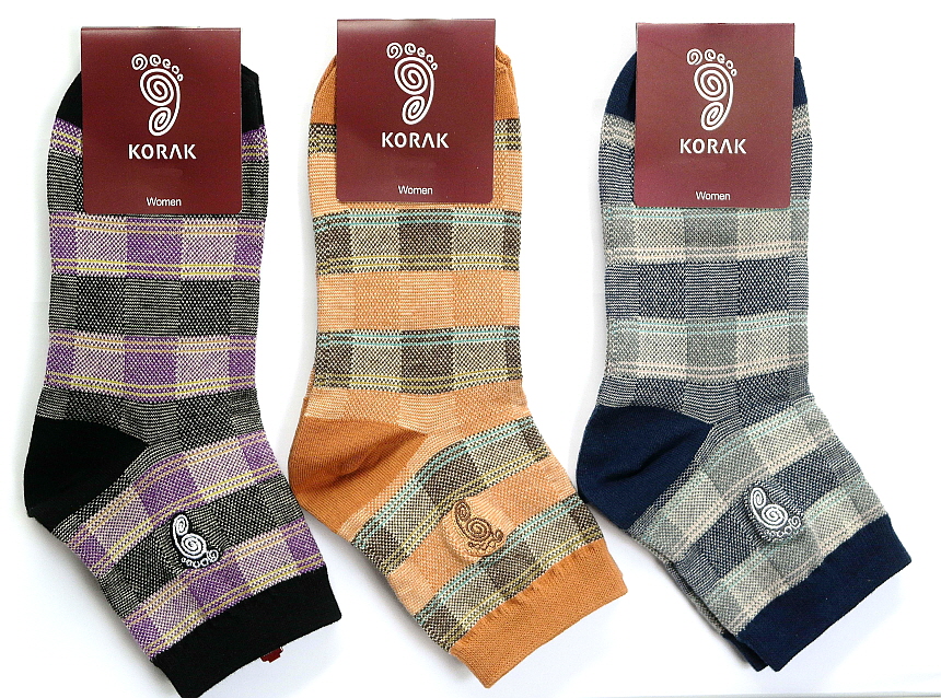 New Ladies Check Pattern Women's Knee Socks KSW