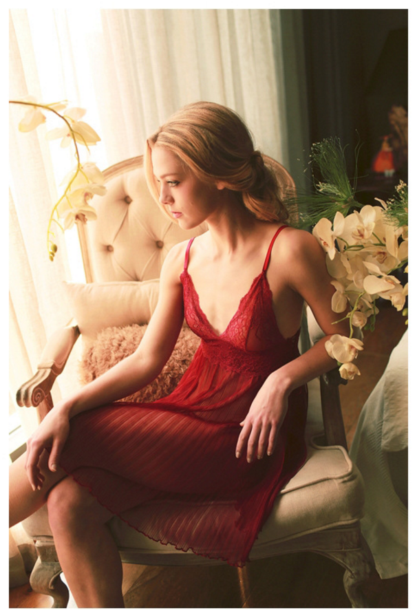 NEW SEXY LINGERIE Pure Red Sexy Sleep Event Linger