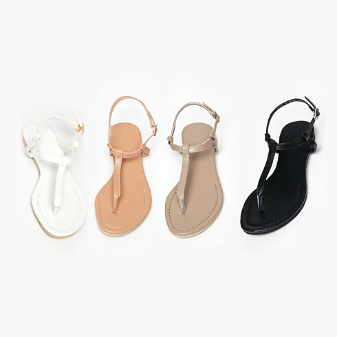 Women Heel Shoes Sandals Buckle Sandals Flat Mule 