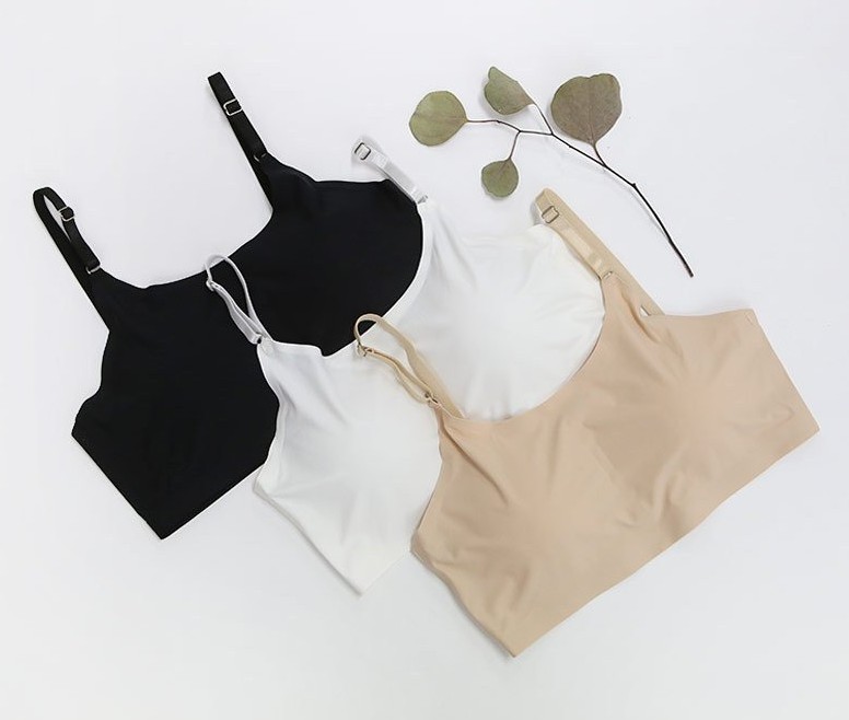 NEW NUBRA 3COLOR cap bra braided nude string to co