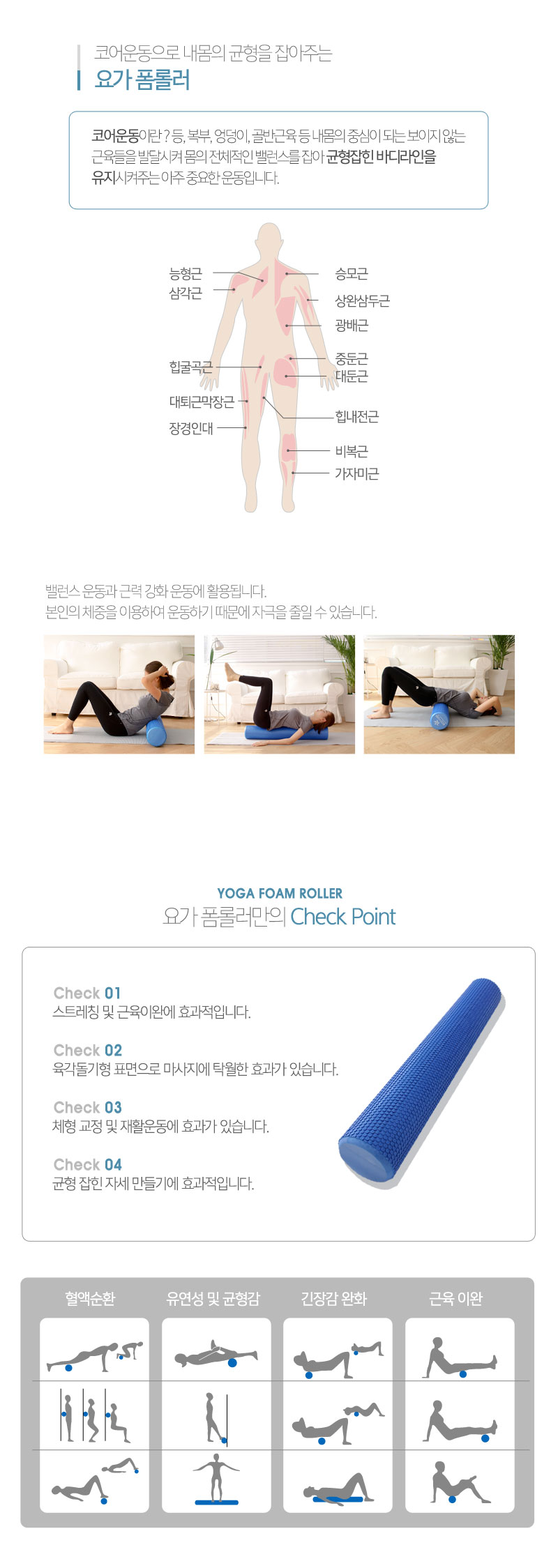 New Yoga Yoga Roller Massage Foam foamroller Foam 