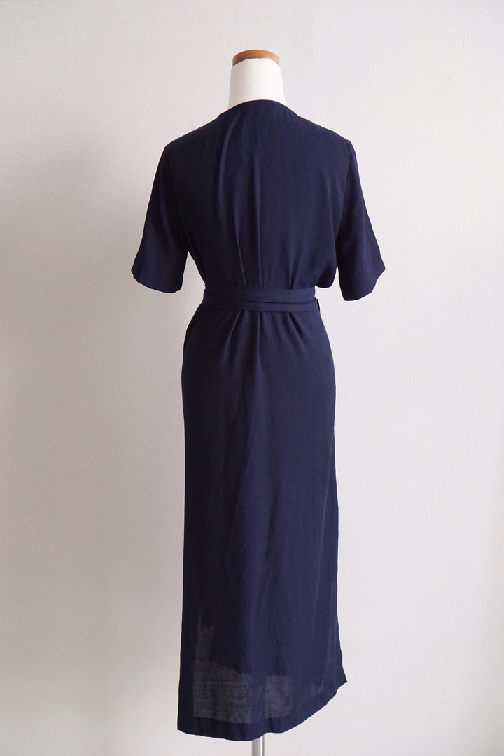 NEW FASHION LADY GIRL DRESS Yellow Linen Wrap Dres