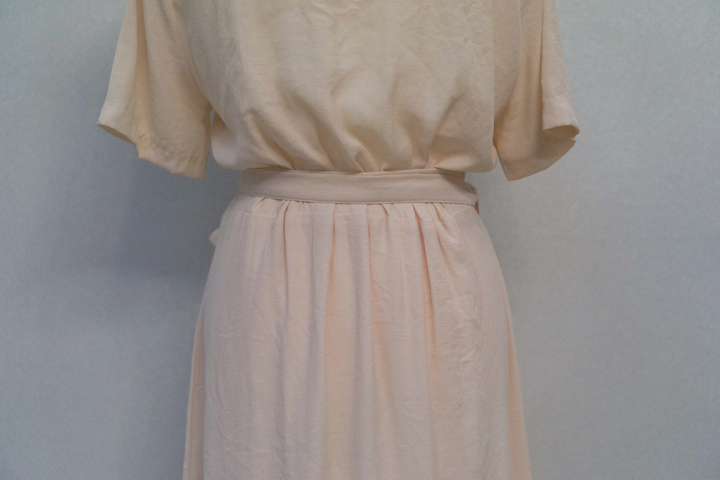 NEW FASHION LADY GIRL DRESS Yellow Linen Wrap Dres