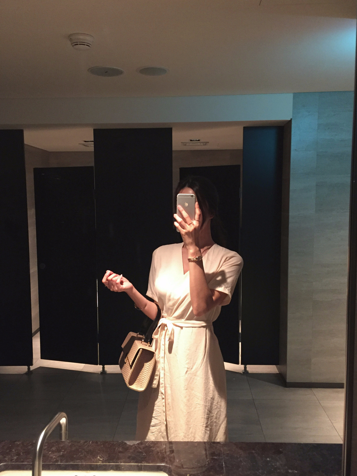 NEW FASHION LADY GIRL DRESS Yellow Linen Wrap Dres