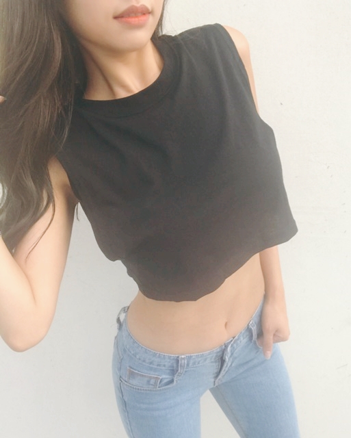 CLUB LOOK MUJI ROOFET Crop Top Nash T-Shirt 4color