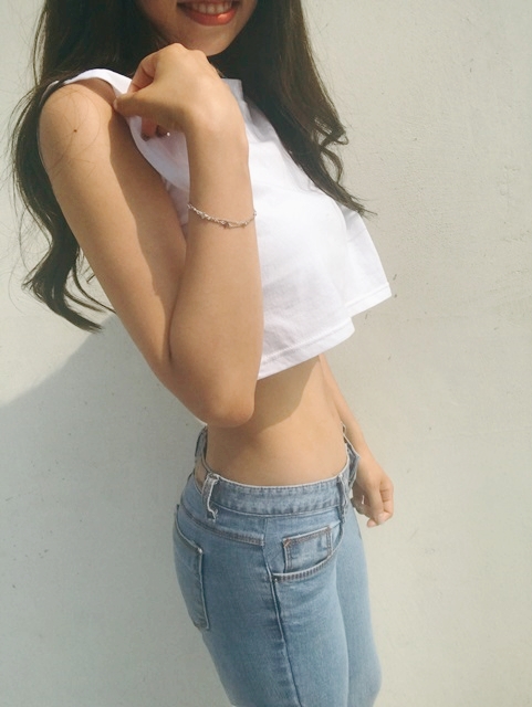 CLUB LOOK MUJI ROOFET Crop Top Nash T-Shirt 4color