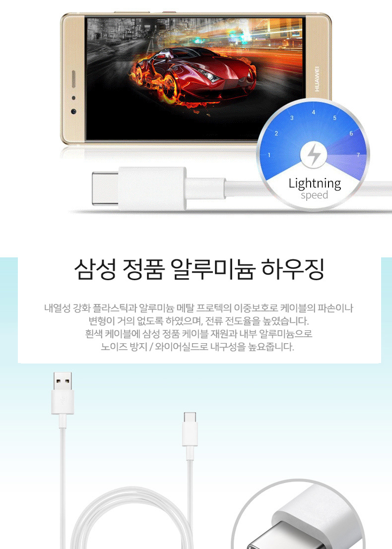 Quick Charge USB Cable Data Sync type for Galaxy s