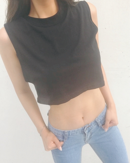 CLUB LOOK MUJI ROOFET Crop Top Nash T-Shirt 4color