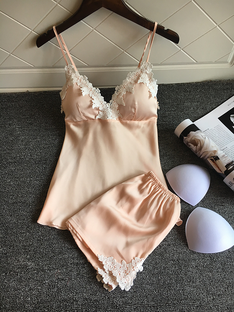 Sexy Pajamas Lace Women's Homewear Pajama Set