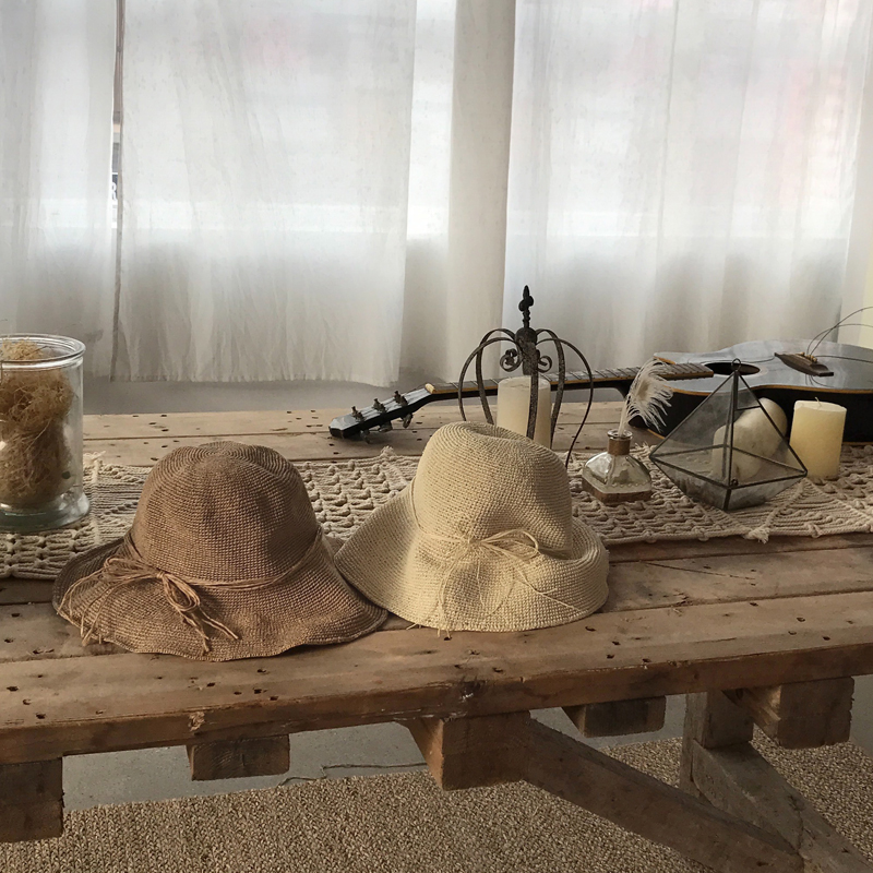 Women Sun Hats Oversized straw bucket Hat 30s Wome