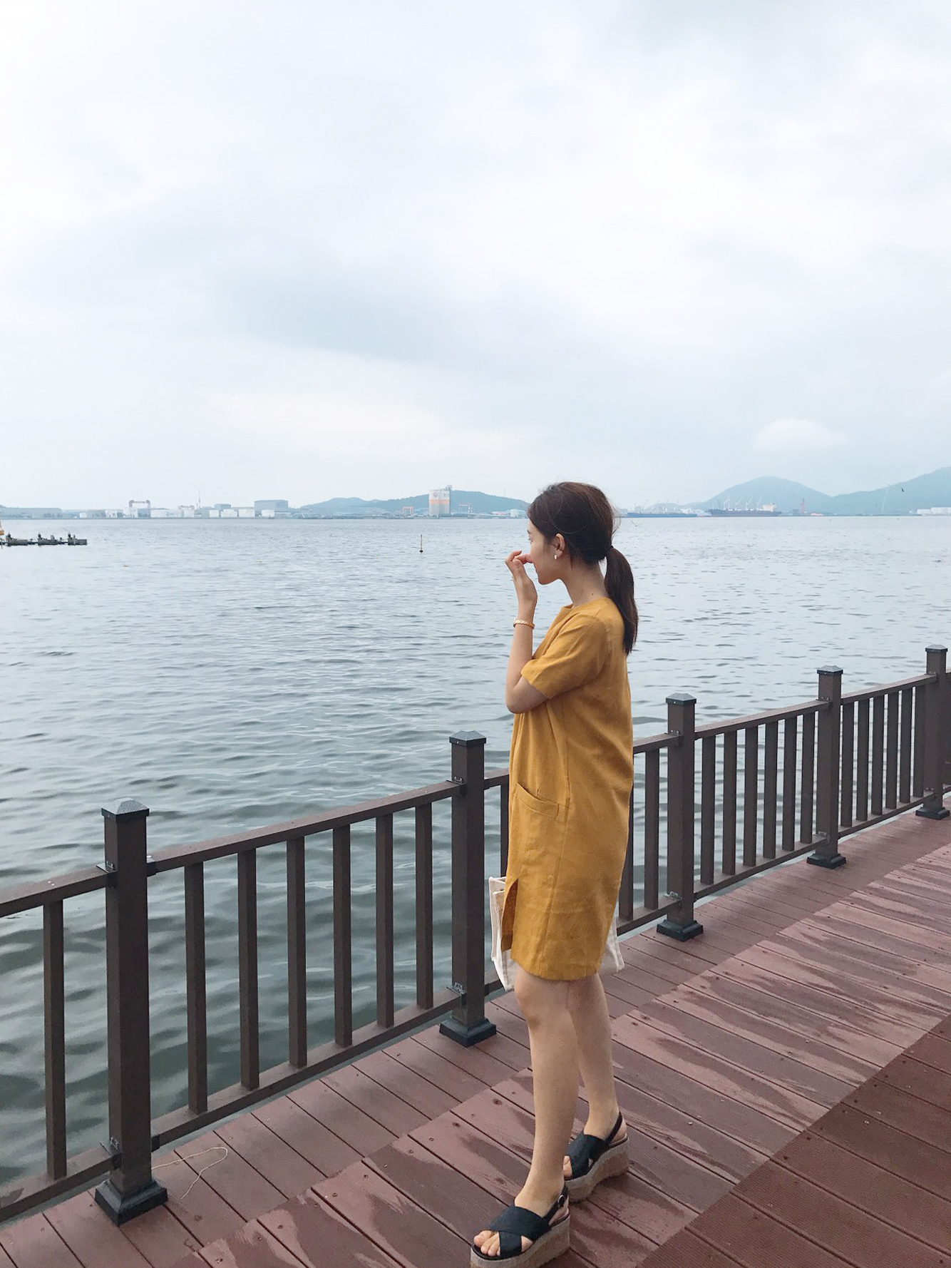 NEW FASHION LADY GIRL DRESS Haggle Linen Pocket Dr