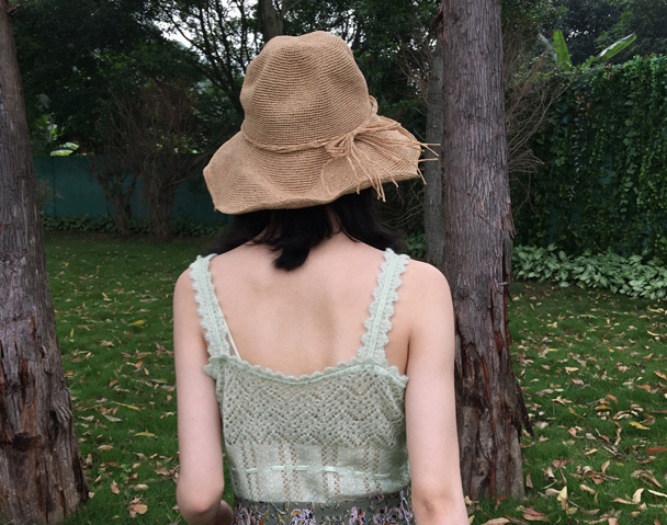 Women Sun Hats Oversized straw bucket Hat 30s Wome