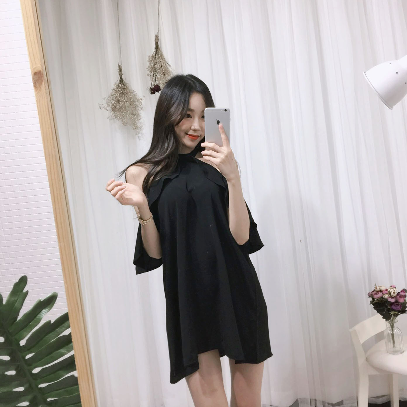 NEW FASHION LADY GIRL DRESS Sexy Off Shoulder Ruff