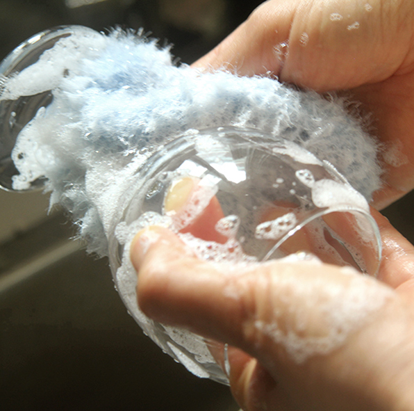Scrubber Dish Washing Bubble-filled simple acrylic