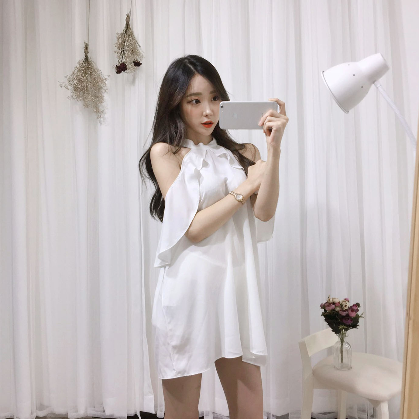 NEW FASHION LADY GIRL DRESS Sexy Off Shoulder Ruff