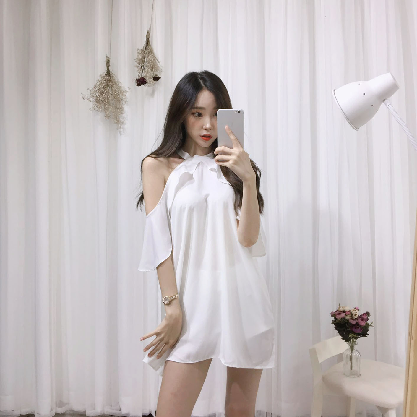 NEW FASHION LADY GIRL DRESS Sexy Off Shoulder Ruff