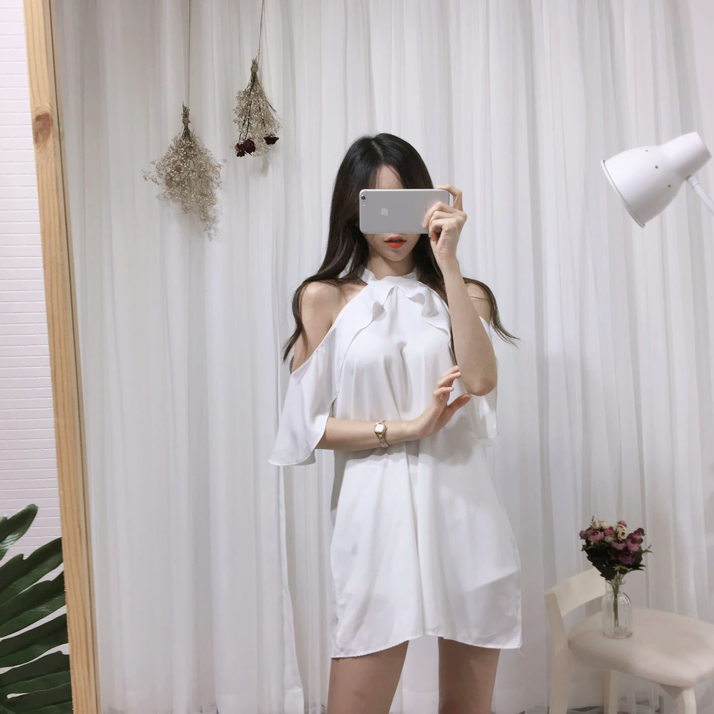 NEW FASHION LADY GIRL DRESS Sexy Off Shoulder Ruff