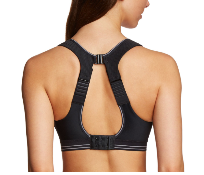 New Shock Absorber Run Bra Black Silver Sports run