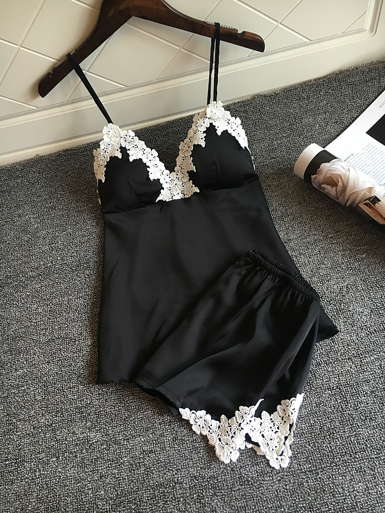 Sexy Pajamas Lace Women's Homewear Pajama Set