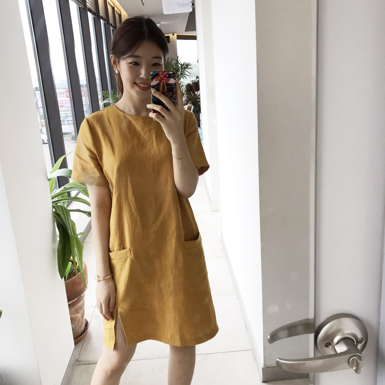 NEW FASHION LADY GIRL DRESS Haggle Linen Pocket Dr