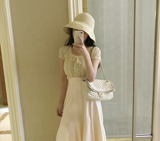 Women Sun Hats Oversized straw bucket Hat 30s Wome