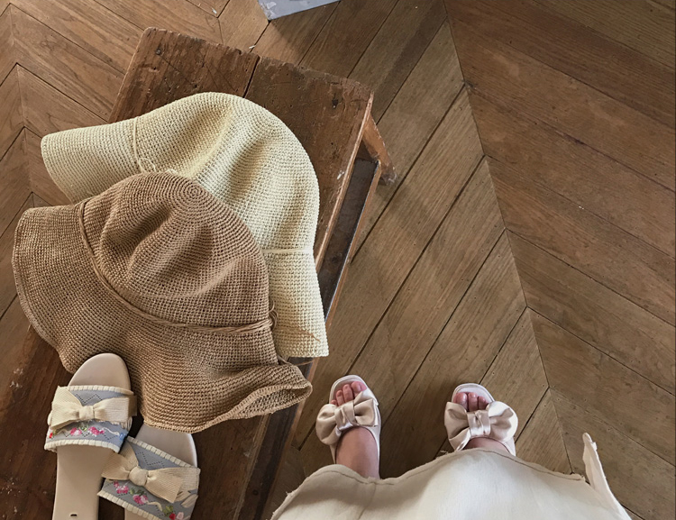 Women Sun Hats Oversized straw bucket Hat 30s Wome