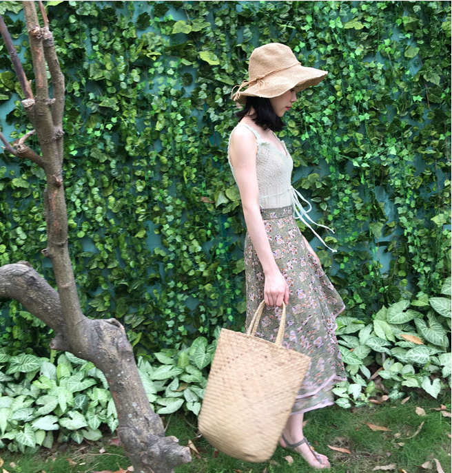 Women Sun Hats Oversized straw bucket Hat 30s Wome