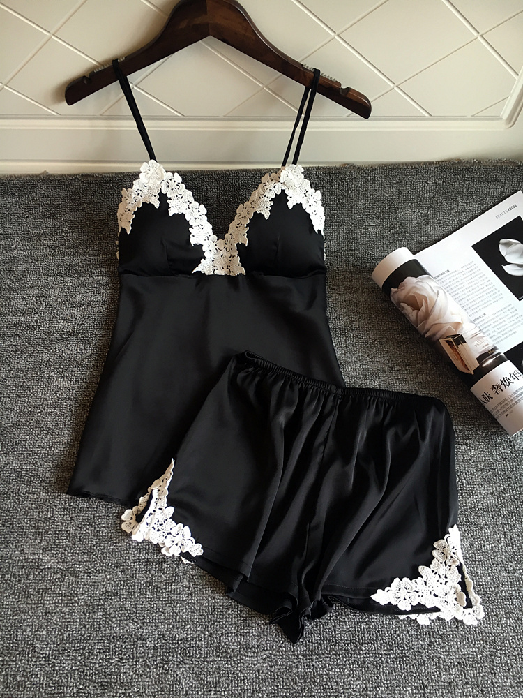 Sexy Pajamas Lace Women's Homewear Pajama Set