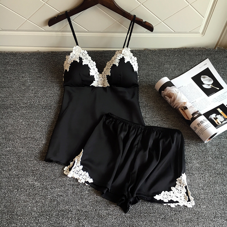 Sexy Pajamas Lace Women's Homewear Pajama Set