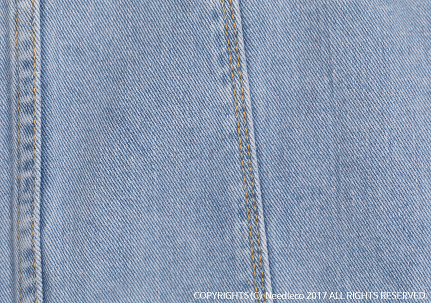 Denim Skirt Needle A line button Denim skirt Denim