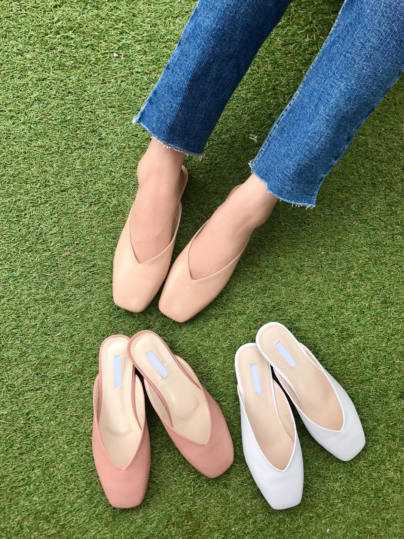 New Basic Color Blouse Women's Shoes Slippers 2