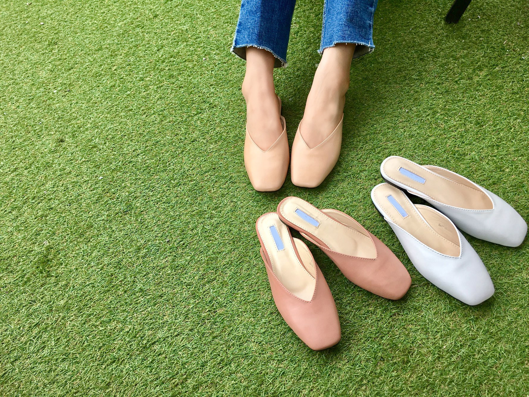New Basic Color Blouse Women's Shoes Slippers 2