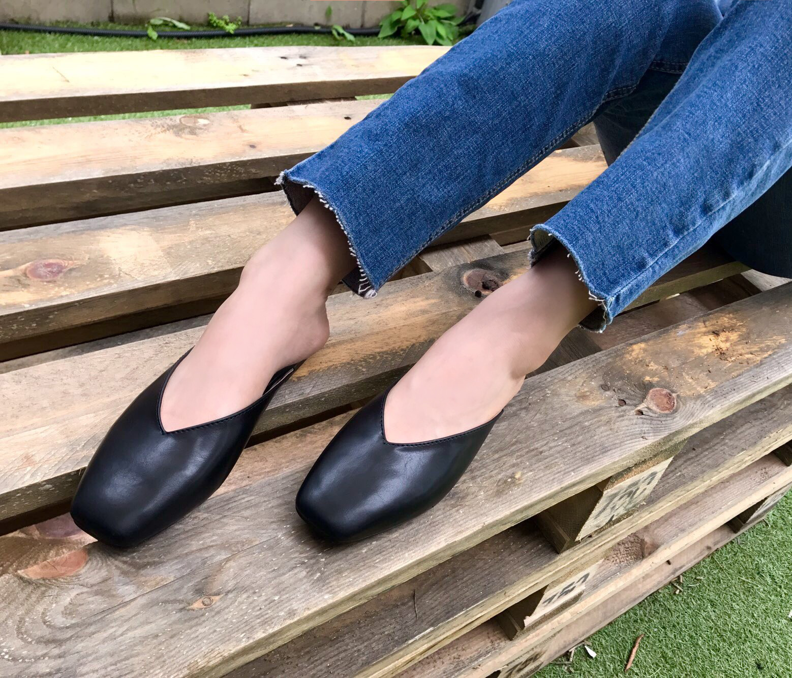 New Basic Color Blouse Women's Shoes Slippers 2