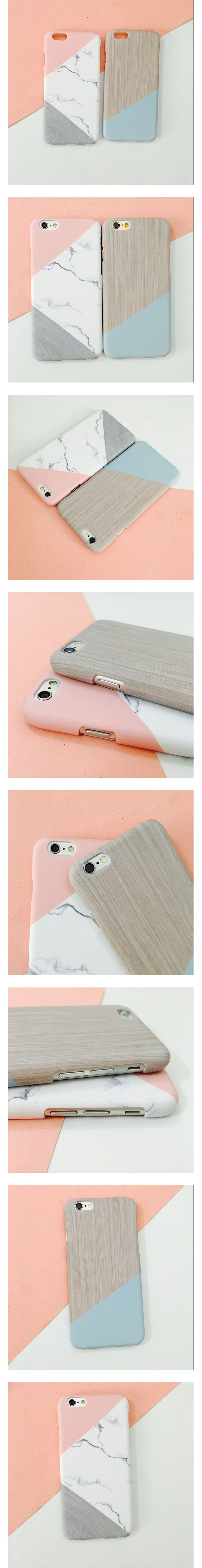 New marble slant case iPhone 7 7 plus S7edge S8plu
