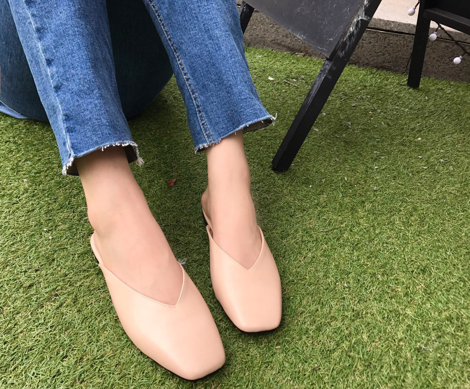 New Basic Color Blouse Women's Shoes Slippers 2