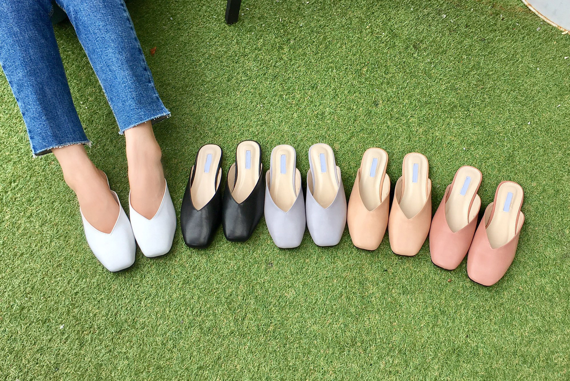 New Basic Color Blouse Women's Shoes Slippers 2