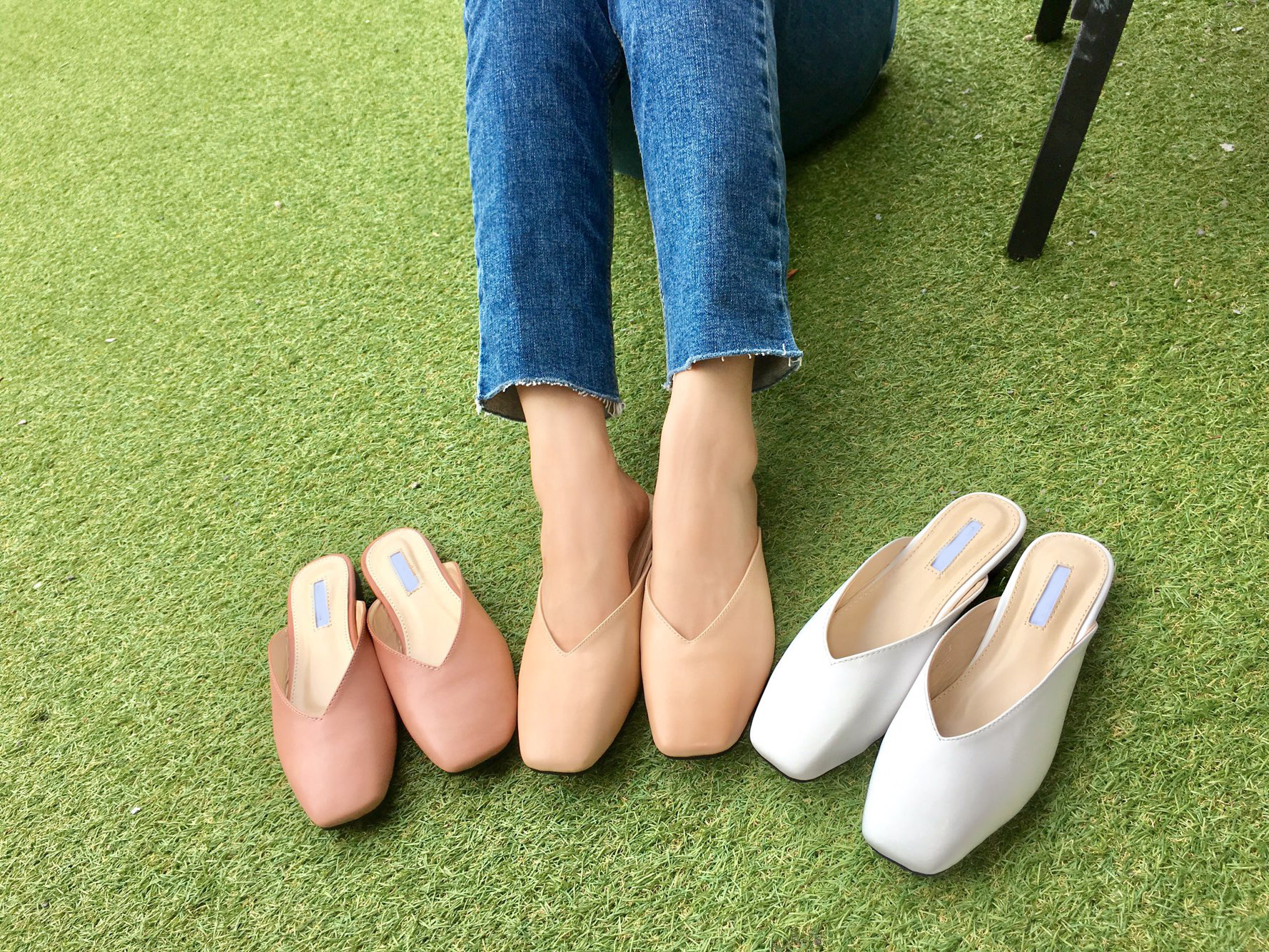 New Basic Color Blouse Women's Shoes Slippers 2