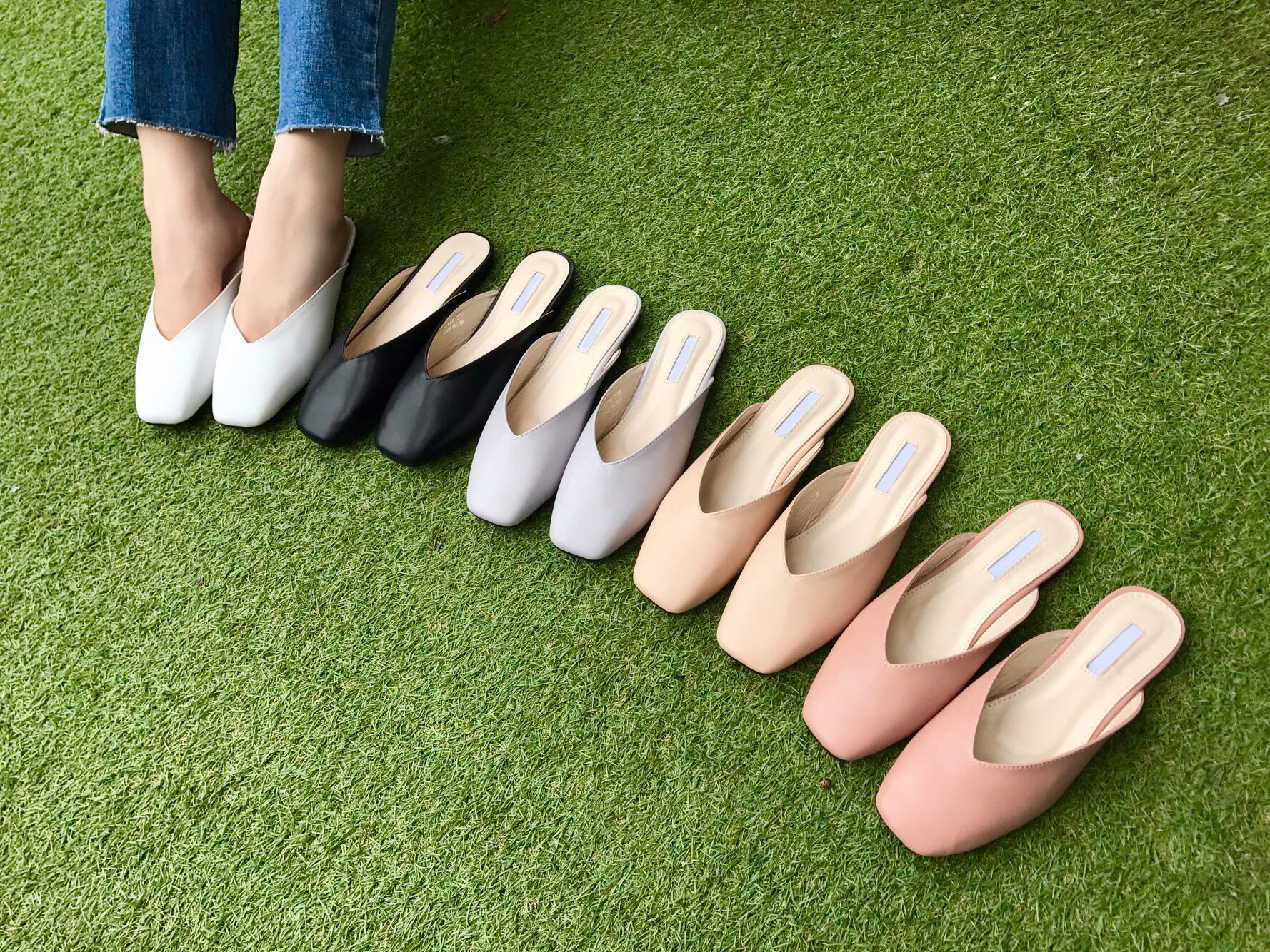 New Basic Color Blouse Women's Shoes Slippers 2