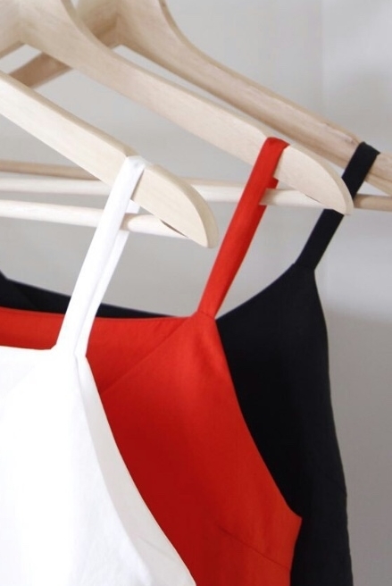 Shumam mono top Knit nashi, linen nashi, short nas