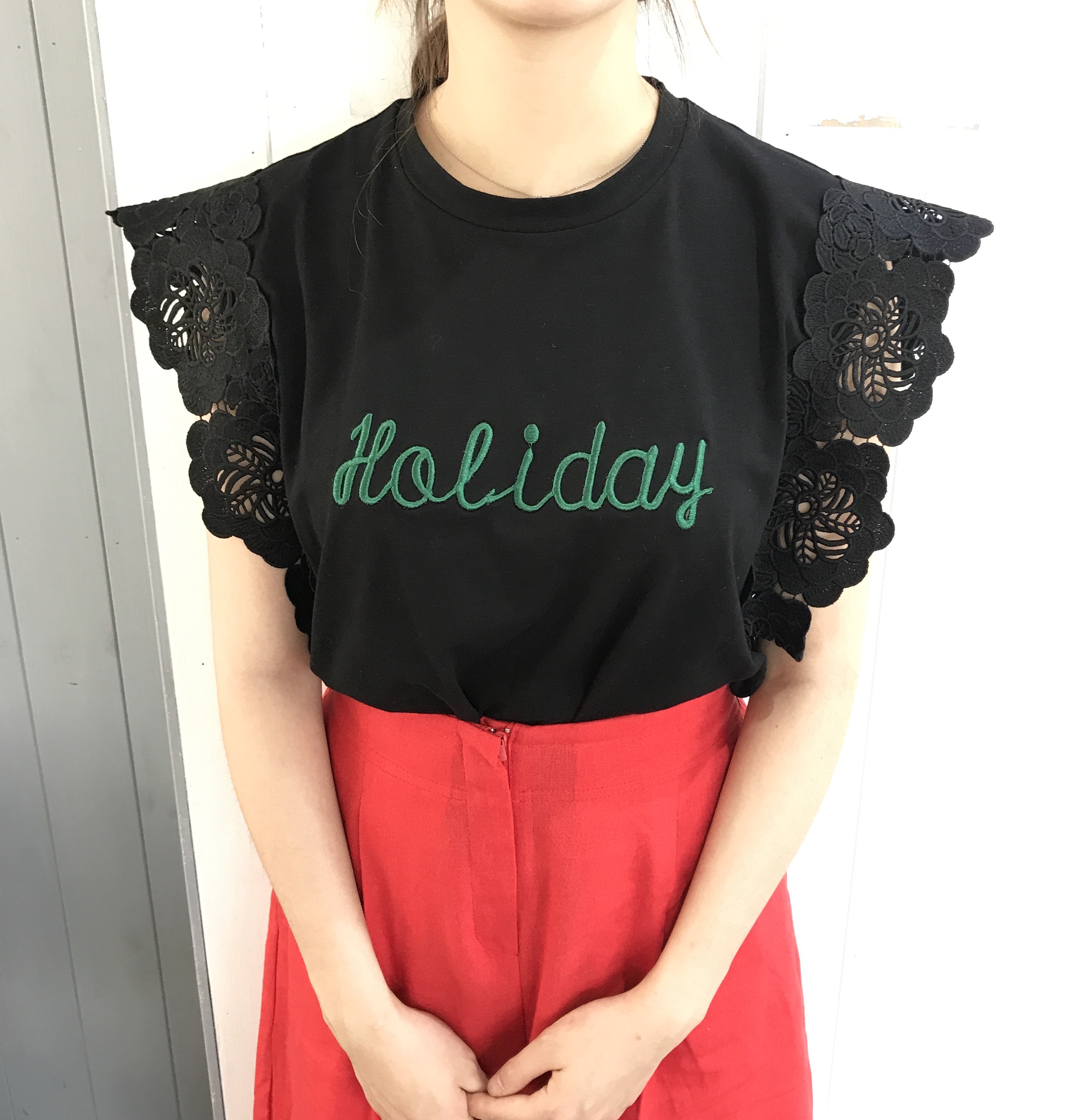 Flower Span Sleeveless Nishi Frill Coordination Wo