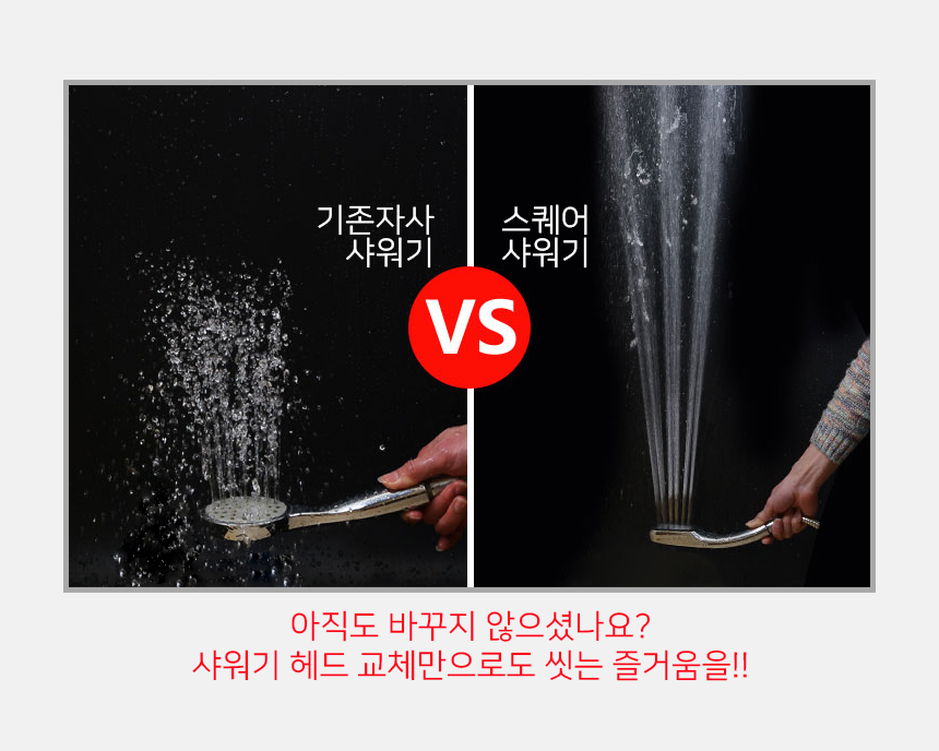 NEW POWERFUL SHOWERHEAD Square shower head water-s