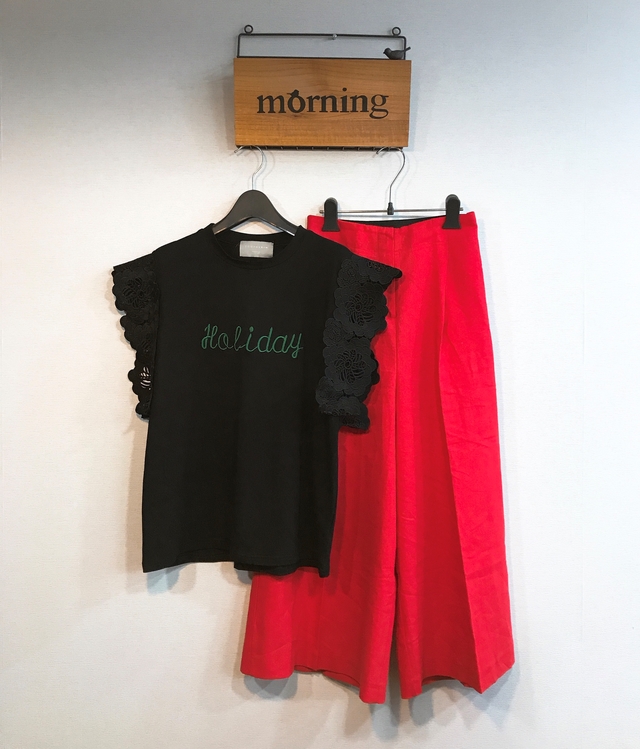 Flower Span Sleeveless Nishi Frill Coordination Wo