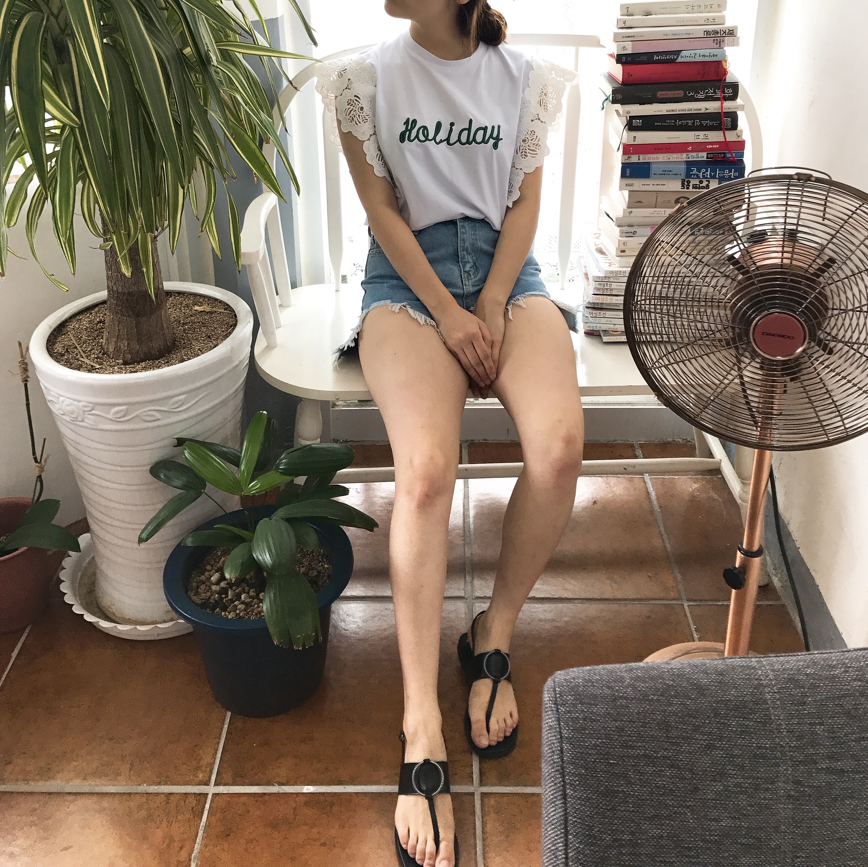 Flower Span Sleeveless Nishi Frill Coordination Wo